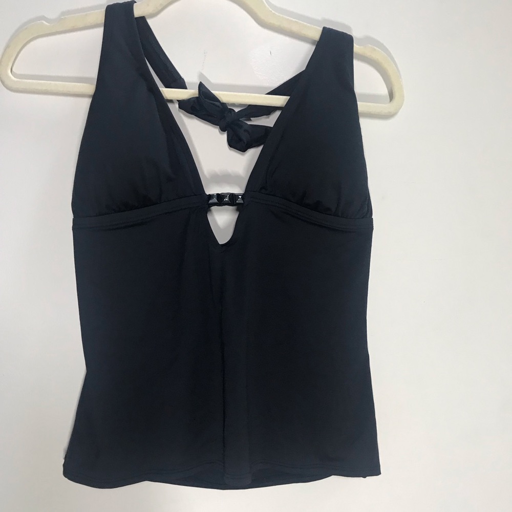 VINCE CAMUTO Black Halter Swim Top, Size Large NWT
